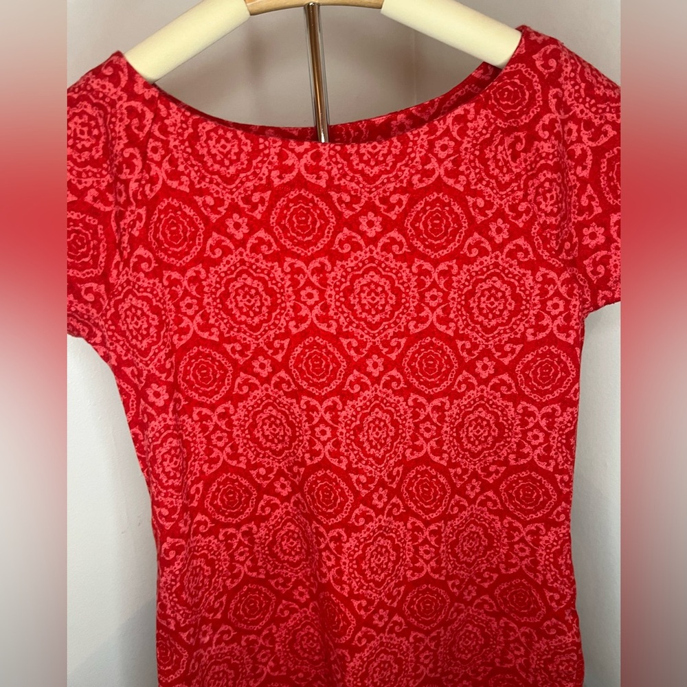 Ralph Lauren women’s red print top size large